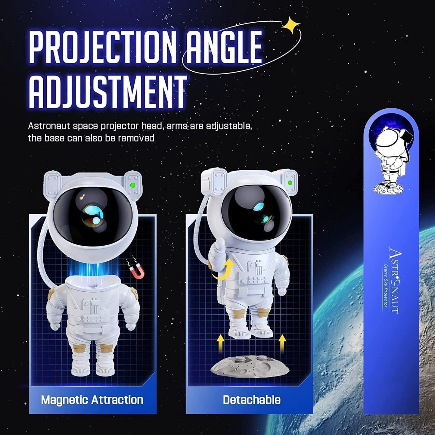 Astronaut Galaxy Projector with Remote Control